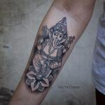 The meaning of Ganesh tattoos – who would suit a tattoo of the Hindu God with the head of an elephant?