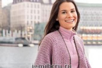 Crochet cape: application, patterns and description Crochet summer capes
