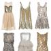 Какво да носите със златна коктейлна рокля, снимки от модни блогъри и знаменитости