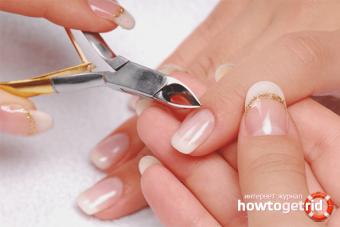 Hur man korrekt tar bort nagelbanden hemma Nagelbandsvård efter en manikyr