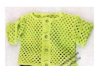 Crochet jacket for a four year old boy (4 years old)