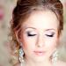 Hochzeits-Make-up für graue Augen - Foto