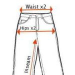 Men's trousers How to determine what size pants