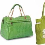 Gröna väskor är en ny hit för din look