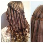 French braid or French Falls hairstyle